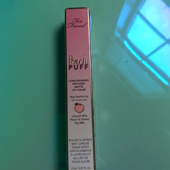Too Faced Peach Puff Matte Lipstick - Picture 4 of 6